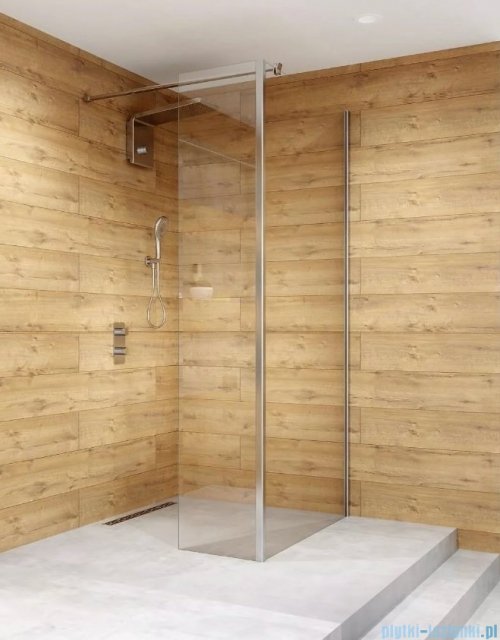 Clusi Ares kabina Walk-in z ścianką boczną 90x200 cm prawa przejrzyste 3329ARE90P