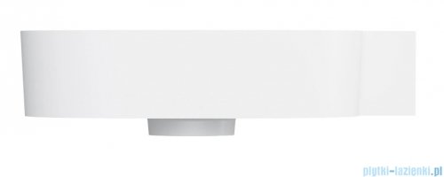 Omnires Ovo M+ umywalka nablatowa/wisząca prawa 55x38 cm  biały mat  OVO555UWPBM