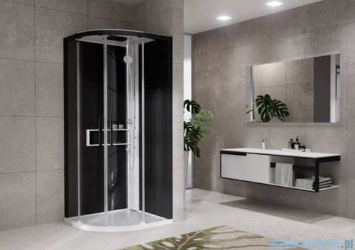 Novellini Glax 2 2.0 kabina z hydromasażem 100x100 biała G22R109T1-1UH