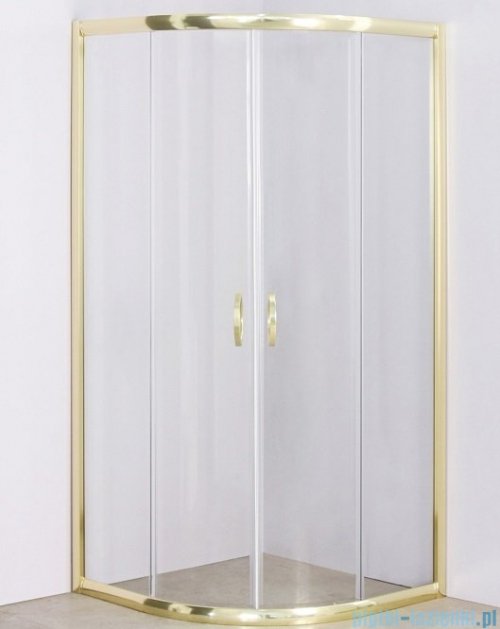 Sea Horse Stylio Gold kabina natryskowa półokrągła 90x90x190 cm przejrzysta BK502TZ+