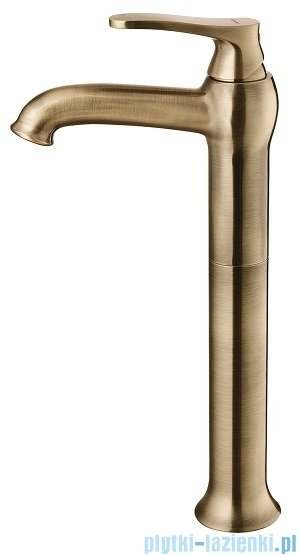 Omnires Art Deco bateria umywalkowa wysoka brąz antyczny AD5112BR