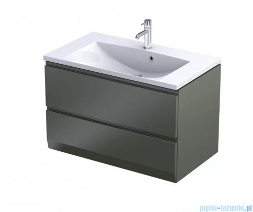 Oristo Brylant szafka podumywalkowa wisząca 79x50x45 oliwkowy mat OR36-SD2S-80-17-V3