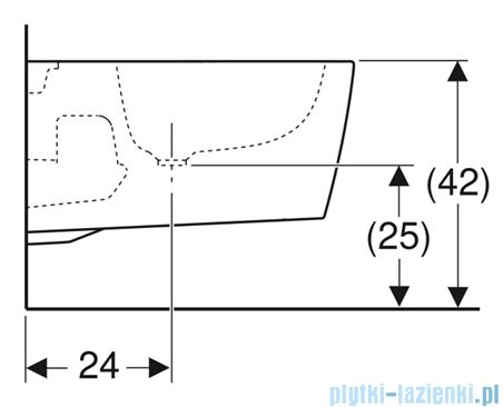 Geberit One bidet wiszący biały mat 500.690.JT.1
