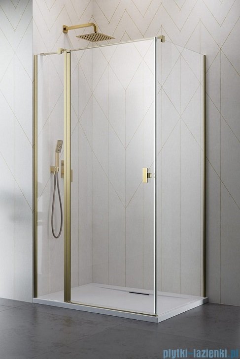 Radaway Nes Kdj II Brushed Gold kabina 110x80cm lewa szczotkowane złoto 10032110-99-01L/10039080-01-01