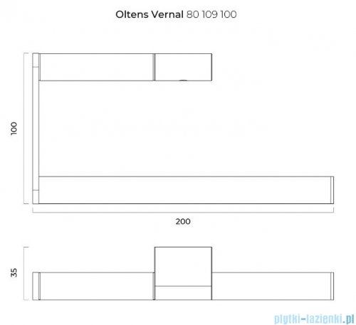 Oltens Vernal wieszak na ręcznik chrom 80109100
