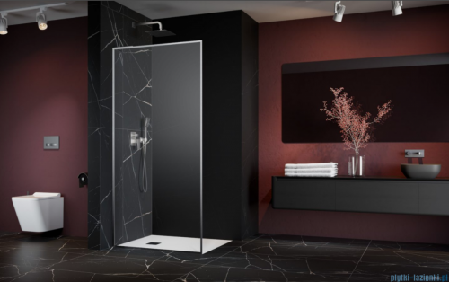 Radaway Modo F SL Brushed Nickel II kabina Walk-in 50x201,6cm lewa Szczotkowanay Nikiel szkło przejrzyste 10419054-91-01L