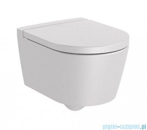 Roca Inspira Round Compacto Rimless miska wc podwieszana Perłowy A346528630