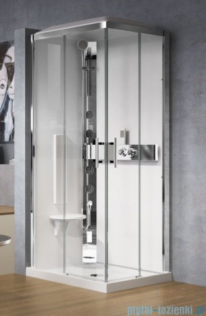 Novellini Glax 3 standard kabina prysznicowa 100x70 lewa GL3A197ST-1K