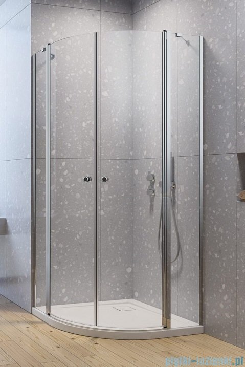 Radaway Eos PDD II kabina półokrągła 80x90 przejrzyste 13799470-01L/13799471-01R