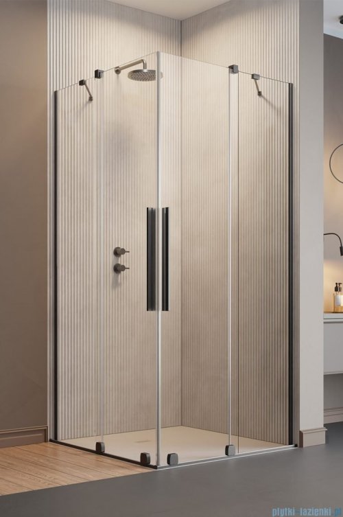 Radaway Furo Brushed GunMetal KDD kabina 80x120cm  szczotkowany grafit 10105080-92-01L/10105120-92-01R 