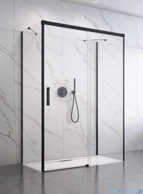 Radaway Idea Black Kdj+s kabina prysznicowa 70x140x70 prawa czarny mat/szkło przejrzyste 10116140-54-01R/387048-54-01L/10117070-01-01