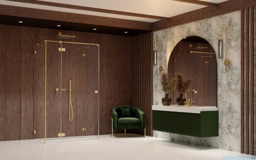 Radaway Essenza Pro Brushed Gold Kdj+S kabina 70x120x70cm lewa szczotkowane złoto 10097312-99-01L/10098070-01-01/10098070-01-01