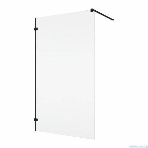 Ronal ANNEA ANTW1 Black Line Ścianka wolnostojąca Walk-in 75x200 cm z uchwytem kątowym czarny mat ANTW107500607