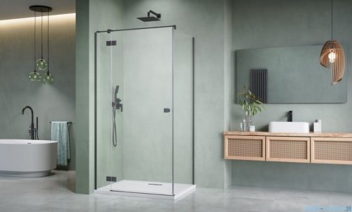 Radaway Essenza 8 Brushed GunMetal Kdj kabina 100x80cm lewa szczotkowany grafit 10480612-01-01L/10470337-92-01L/10113080-01-01