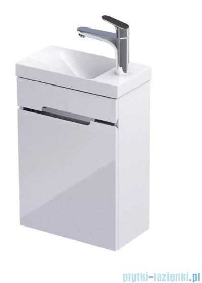 Oristo Silver szafka z umywalką 40x55x22cm biały połysk OR33-ZD1D-40-1