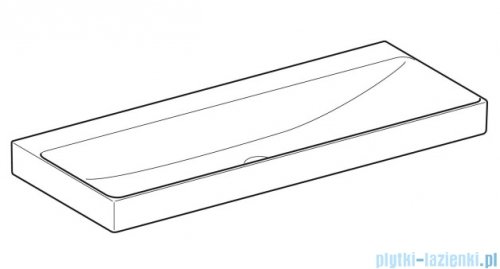 Geberit One Umywalka prostokątna bez otworu na baterię 120x48cm KeraTect 505.021.01.5
