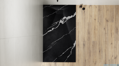 Besco Vexo Marble Black 180x90cm brodzik prostokątny VMB-180-90-P