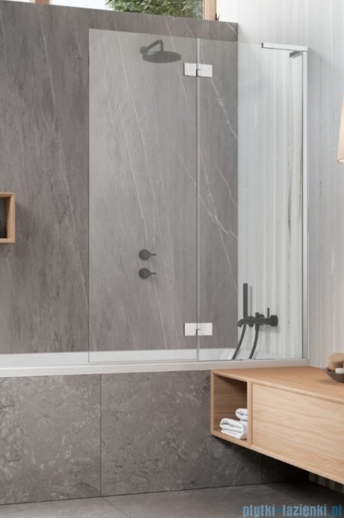 Radaway Essenza 8 SL PND II parawan nawannowy 130cm prawy chrom połysk/przejrzyste 10500130-01-01R