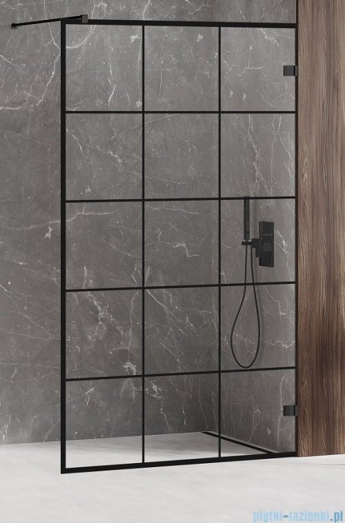 New Trendy Avexa Black kabina Walk-In 100x200 cm przejrzyste EXK-2023