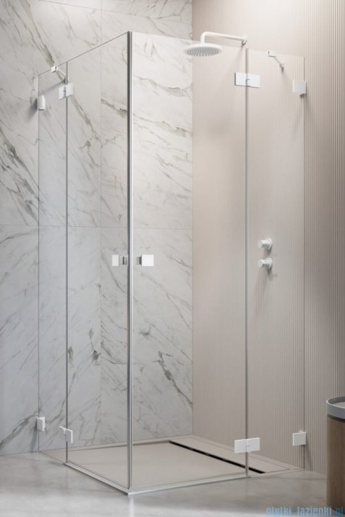 Radaway Essenza Pro White Kdd kabina 90x90cm przejrzyste 10096090-04-01L/10096090-04-01R