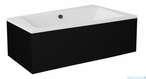 Besco Obudowa CZARNY mat do wanny  Infinity 150x90 P/L OAI-150-NSC