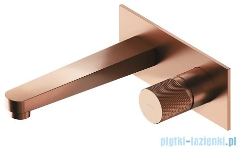 Omnires Contour bateria umywalkowa podtynkowa miedź szczotkowana CT8015CPB