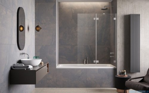 Radaway Essenza Pro Brushed Nickel Pnd II parawan nawannowy 100cm prawy szczotkowany nikiel 10102100-91-01R
