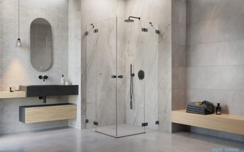 Radaway Essenza Pro Brushed GunMetal Kdd kabina 80x80cm szczotkowany grafit 10096080-92-01L/10096080-92-01R