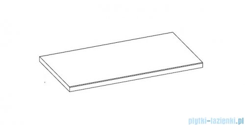 Elita blat marmurowy 122x50cm biały mat 168391