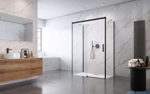 Radaway Idea Black Kdj+s kabina prysznicowa 70x130x70 lewa czarny mat/szkło przejrzyste 10116130-54-01L/387048-54-01R/10117070-01-01