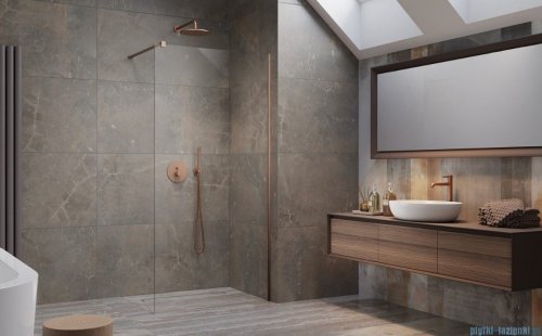 Radaway Modo New II Brushed Copper kabina Walk-in 65x200 szczotkowana miedź 389065-93-01