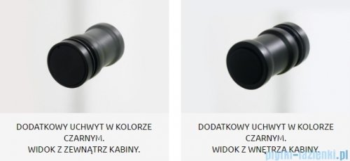 Radaway Nes Black KDD B kabina 90x90 przejrzyste 10024090-54-01L/10024090-54-01R