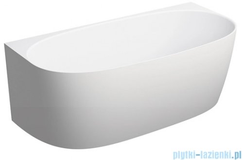 Omnires Valencia M+ wanna przyścienna 158x77 cm biały mat VALENCIASWPBM