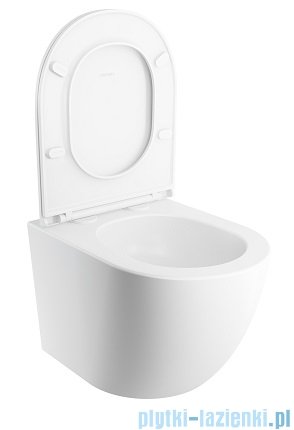 Omnires Ottawa Silent Power™ miska WC wisząca + deska wolnoopadająca biały mat OTTAWASPXMWBM
