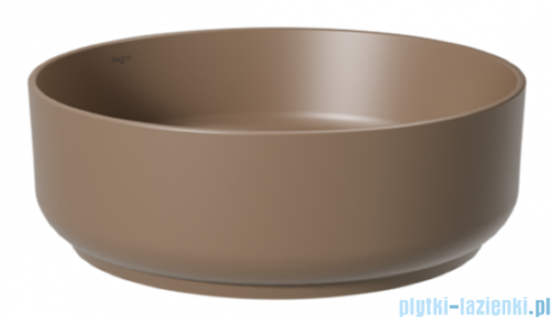 Besco Clea Cera-Line Mokka Matt umywalka nablatowa ø 34,5 cm UNCM-35-CLM