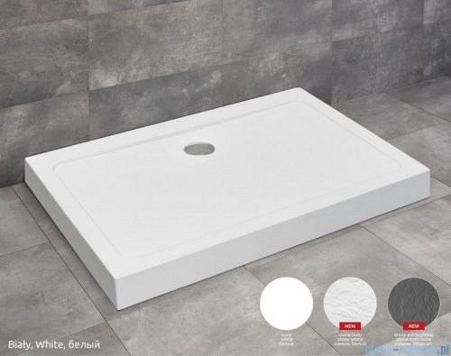 Radaway Doros D Compact Stone brodzik 110x90 biały SDRD1190-05-04S