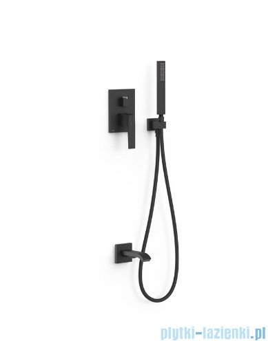 Tres Slim Exclusive zestaw prysznicowy czarny mat 20228007NM