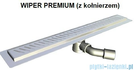Wiper Odpływ liniowy Premium Zonda 80cm z kołnierzem mat Z800MPS100