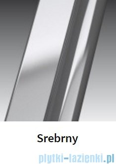 Novellini Drzwi prysznicowe harmonijkowe LUNES S 84 cm szkło przejrzyste profil srebrny LUNESS84-1B