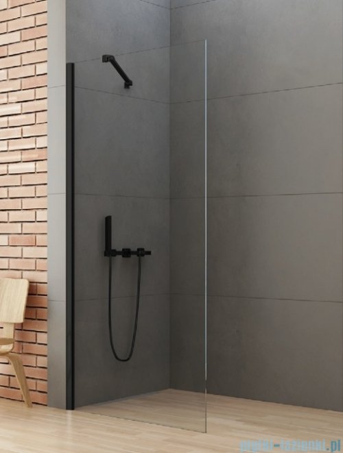New Trendy New Soleo Black 110x195 cm kabina Walk-In czarny mat/szkło przejrzyste K-0771