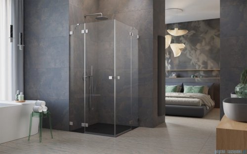 Radaway Essenza Pro Brushed Nickel Kdd kabina 90x90cm szczotkowany nikiel 10096090-91-01L/10096090-91-01R