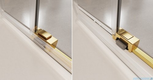 Radaway Idea Gold DWJ drzwi wnękowe 135cm prawe złoty połysk/szkło przejrzyste 387024-09-01R