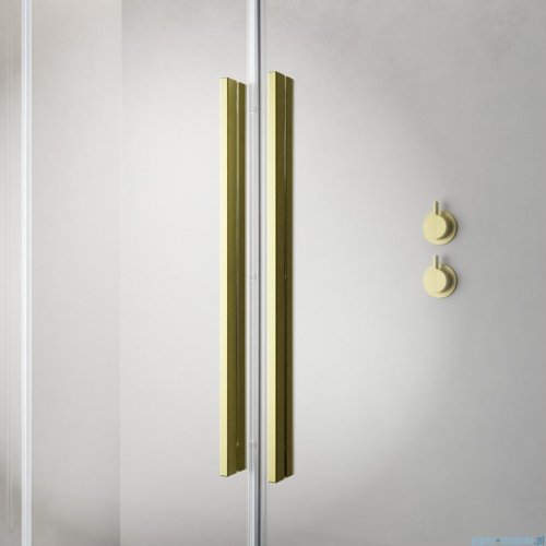 Radaway Furo Brushed Gold DWJ drzwi prysznicowe 110cm prawe szczotkowane złoto 10107572-99-01R/10110530-01-01
