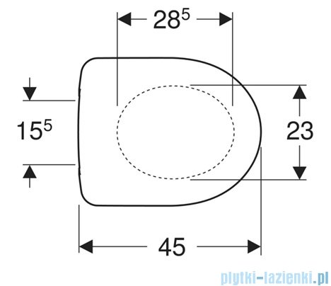 Geberit Selnova deska WC Duroplast 500337011