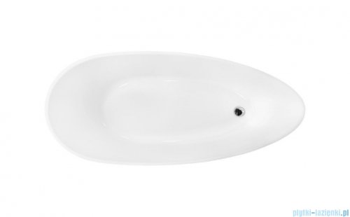 Besco Goya XS Glam złota 142x62cm wanna wolnostojąca konglomeratowa + odpływ klik-klak #WMD-140-GZ 