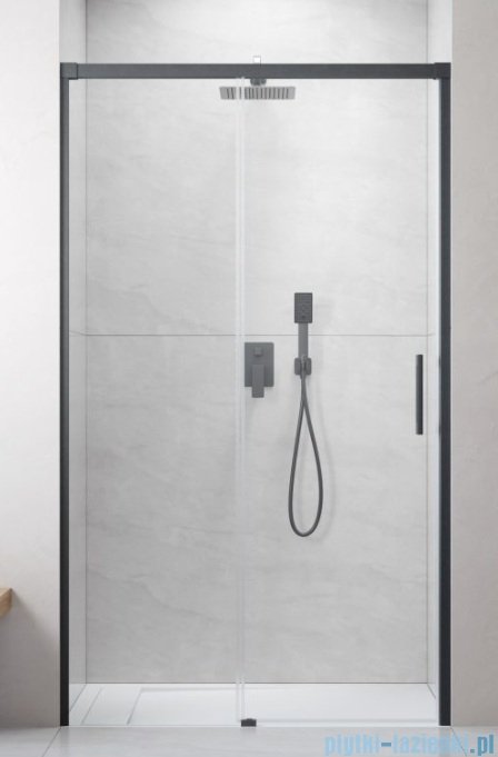 Radaway Idea DWJ Brushed GunMetal drzwi wnękowe 135cm lewe szczotkowany grafit 387024-92-01L