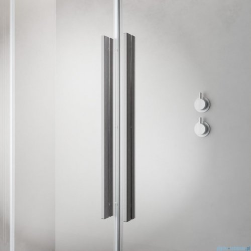 Radaway Furo Brushed Nickel DWJ drzwi prysznicowe 160cm prawe szczotkowany nikiel 10107822-91-01R/10110780-01-01