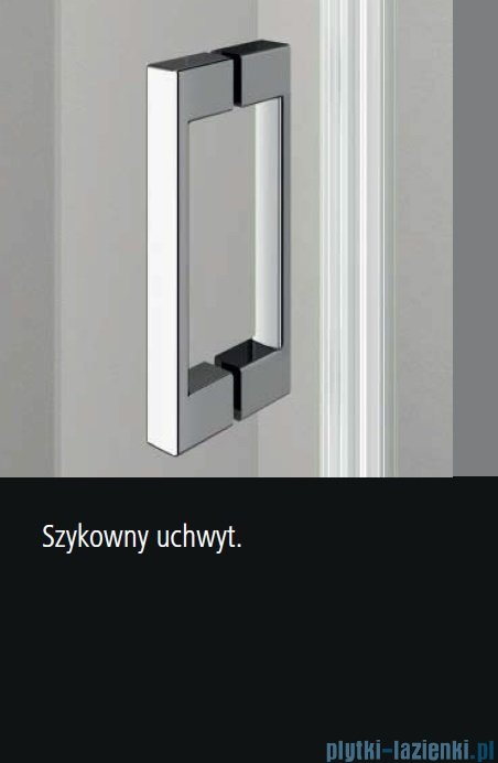 Kermi Osia Kabina prysznicowa 1 skrzydłowa prawa, szkło przezroczyste 80x120 cm OSSTR08020VPK/OSTWD12020VPK