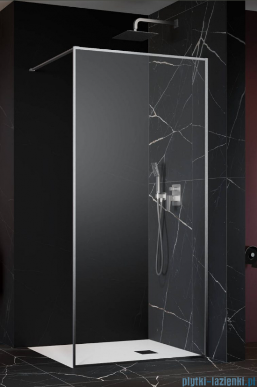 Radaway Modo F II Brushed Nickel kabina Walk-in 75x201cm Szczotkowany Nikiel szkło przejrzyste 10409075-91-01