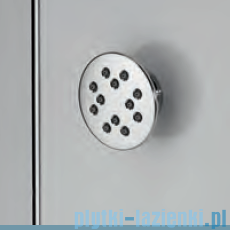 Novellini Glax 3 kabina prysznicowa masażowo-parowa 80x80 srebrny GL3A80T1N-1B